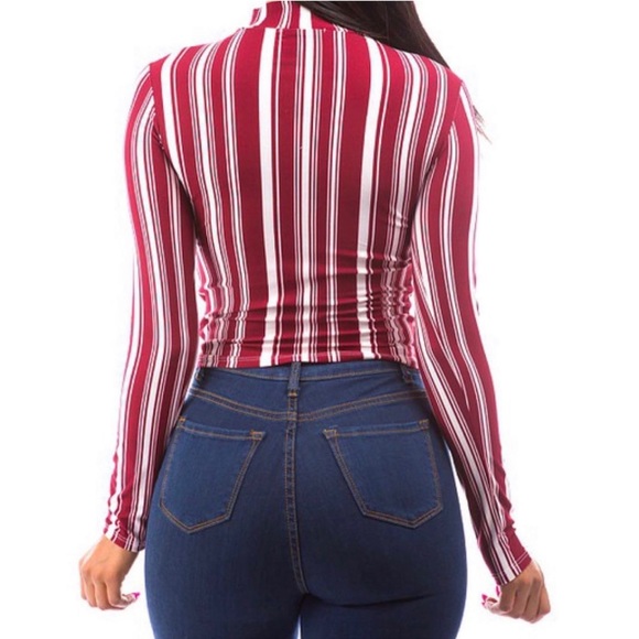 Long sleeve stripes top - Picture 2 of 2